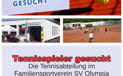 Tennisspieler gesucht!