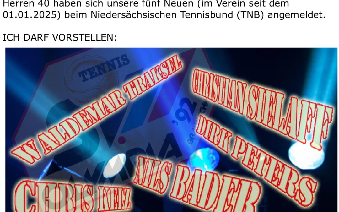 Vorstellung Mannschaft Herren 40